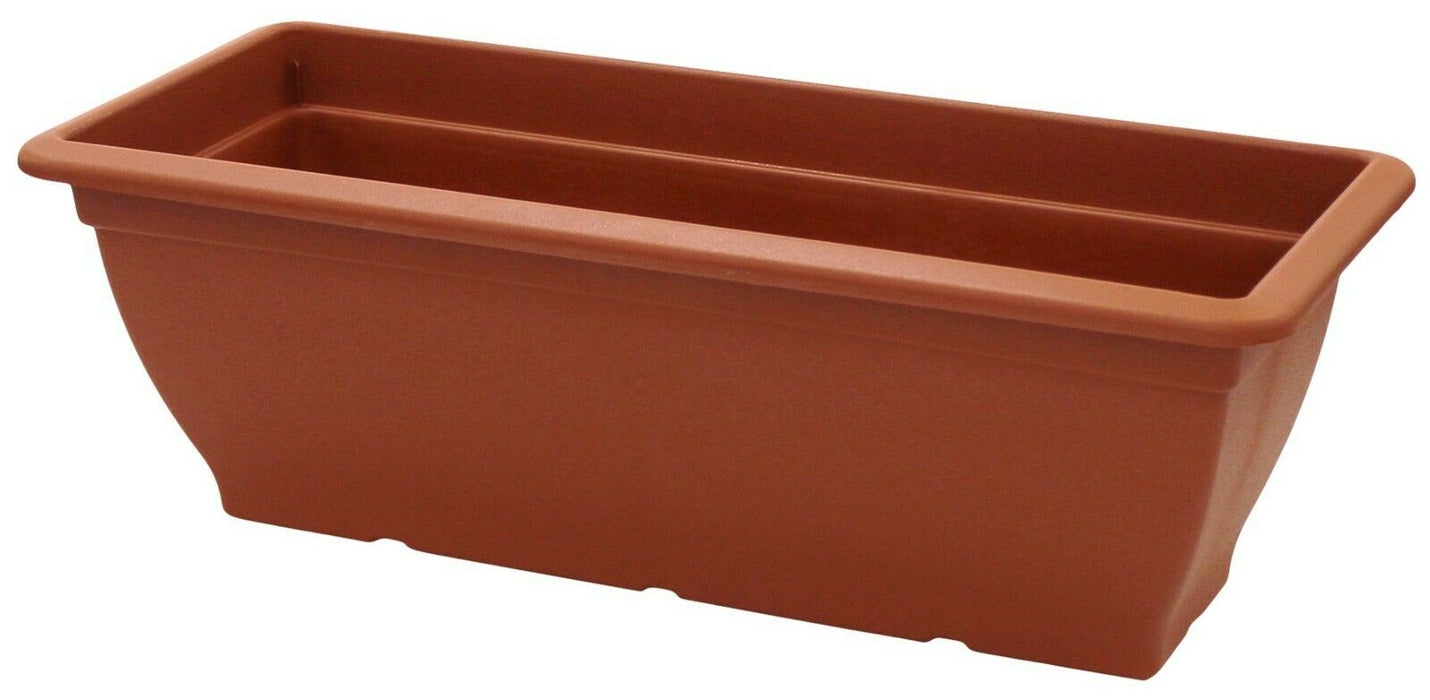 Extra Large 60cm Plastic Planter Plant Pot Plastic Trough Planter Terracotta