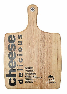 Large Strong Rubberwood Chopping Cheese Board Wooden Cutting Board