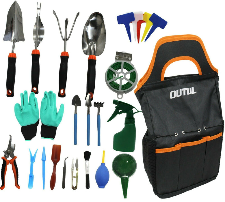 50 Piece Garden Tool Set Strong Garden Tool Bag Indoor Plants & Outdoor Planting