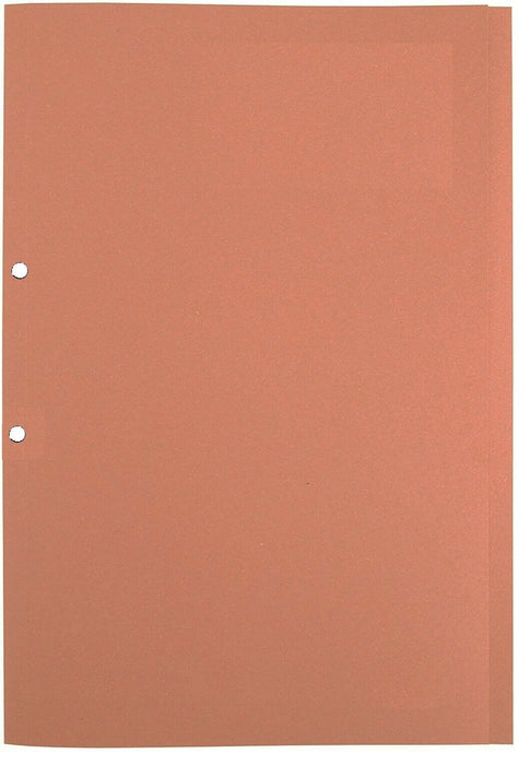 Box of 100 Foolscap Manila Punched Folders Orange