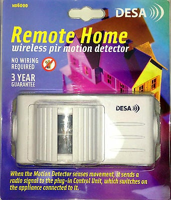 DESA Secure Wireless PIR Motion Sensor Remote Home