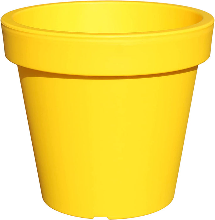 Rammento 47.5cm ⌀ Large Plant Pot Indoor/Outdoor, Yellow, 43cm Tall