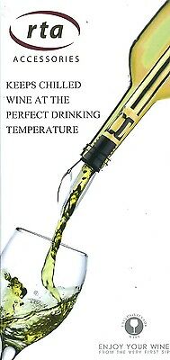 RTA Wine Chill Rod Wine Pourer & Aerator 3 in 1 Wine Accessory