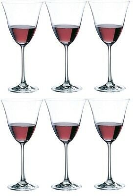 6-Pack 190ml Clear Wine Glasses 20cm Tall Stemmed Glassware for Red & White Wine