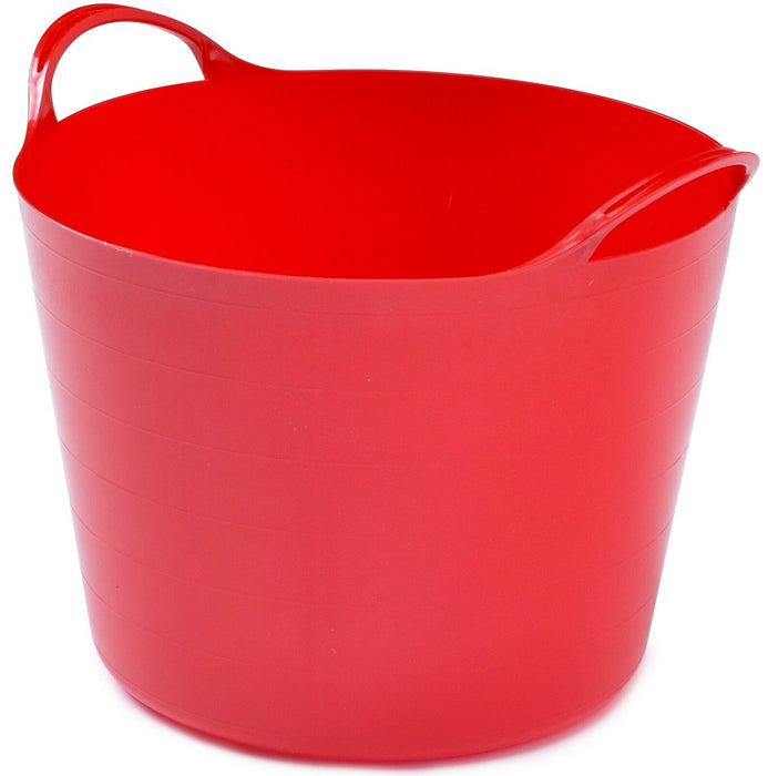 Flexible Plastic Flexi Tub Bucket Storage Log Basket Box & Handles Very Sturdy