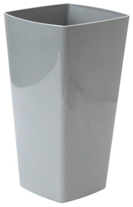 26cm Tall Grey Planter Square Plant Pot Indoor / Outdoor Use