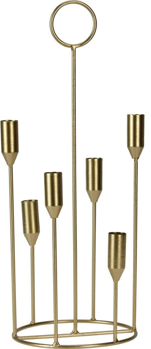 Candelabra Candle Holders 5 Stemmed Gold Candlestick Dinner Candles Branch