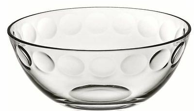 24.5cm Round Clear Glass Dessert Bowl, Decorative Fruit/Trifle Bowl for Salads