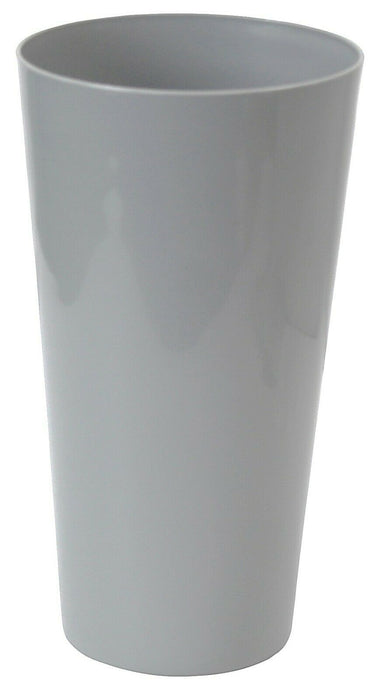 33cm Tall Grey Planter Round Plant Pot Indoor / Outdoor Use