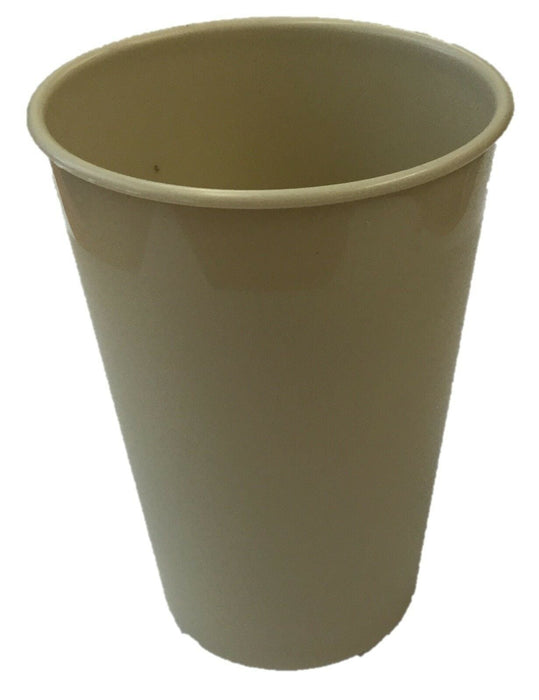 Set of 4 Plastic Plates Bowls Tumblers Wont break Picnic Camping Tableware Beige