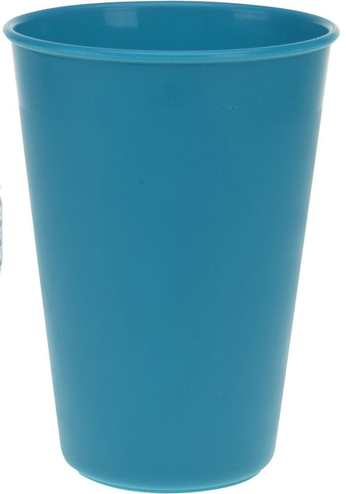 Set of 4 Childrens Picnic Camping Plastic Plates Bowls Tumblers Teal