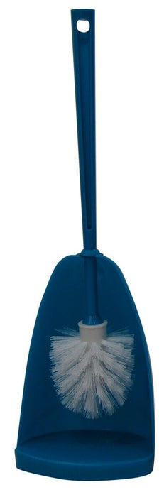 Plastic Toilet Brush & Holder Nice Design in Pink or Blue