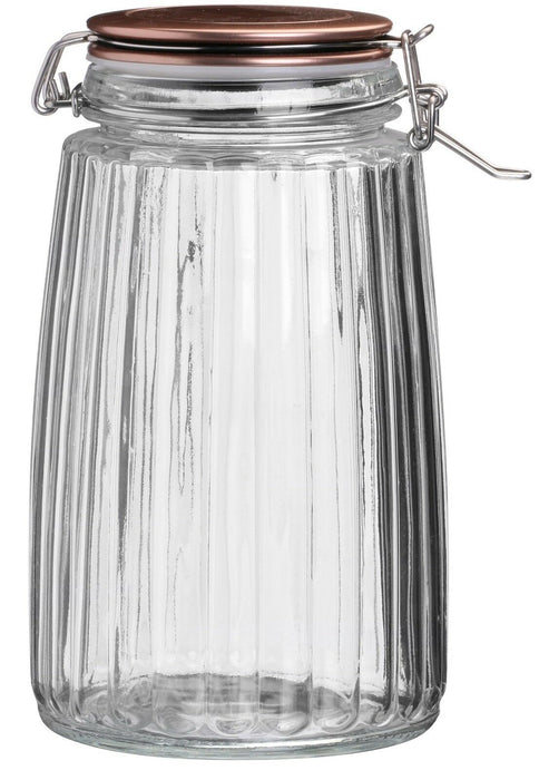 Cliptop Airtight Preserve Jars Food Storage Jars Canisters Containers Copper Lid