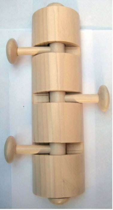 New: 3 Swivel Hook Coat Hook Rack Pegs. Maple Wood Coat Hooks Hat Peg