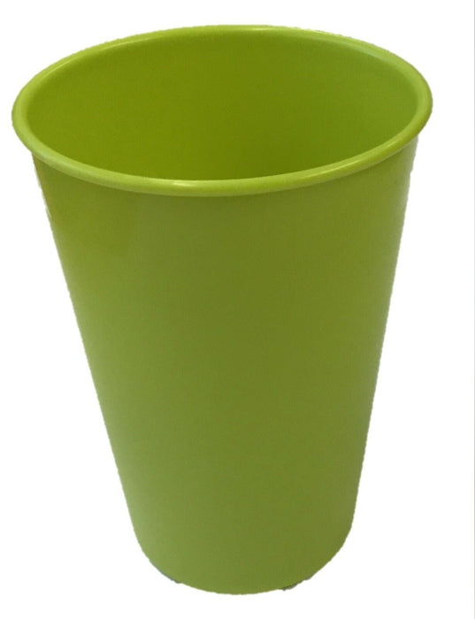 Set of 4 Plastic Plates Bowls Tumblers Wont break Picnic Camping Tableware Green