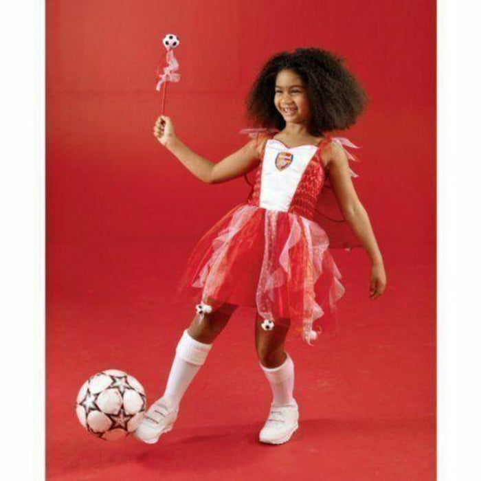 Girls Fancy Dress Arsenal Football Fairy Costume Cape size 2-3 Yrs