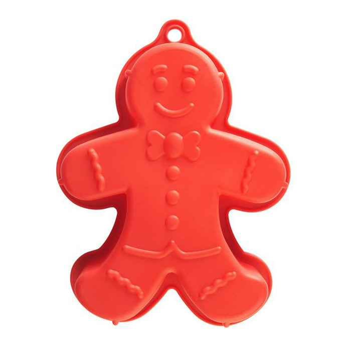 Mason Cash Bakeware Large Red Silicone Cake Mould Gingerbread Man Cat Dog