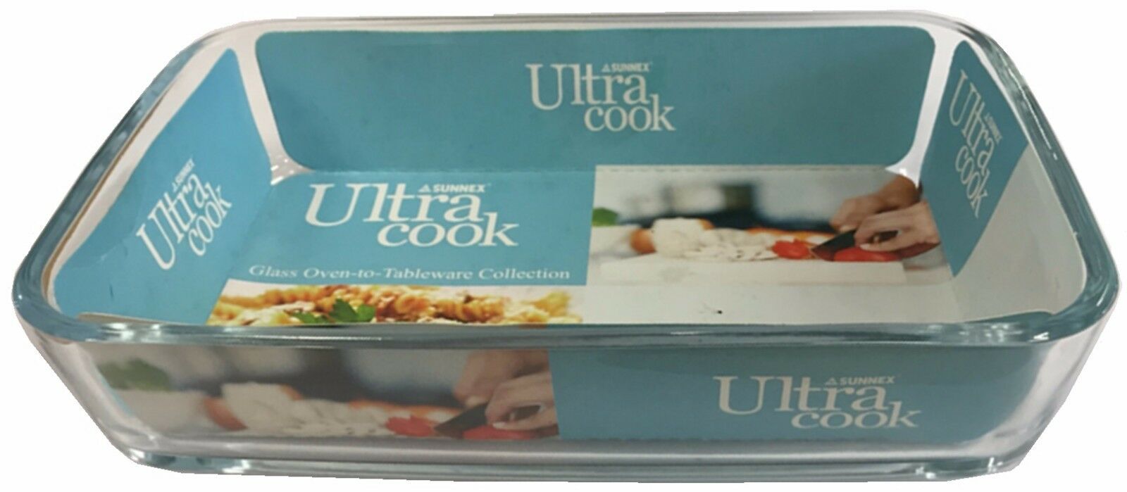 Ultracook Rectangular Roaster with Side Handles Large Dish Glass Roasting Dish