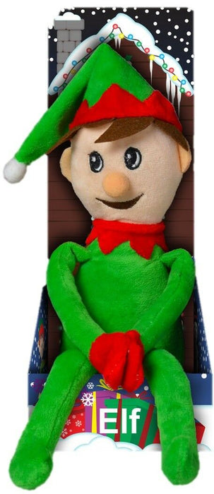 49cm Cute Christmas Plush Elf With Hat Christmas Decoration / Stocking Filler