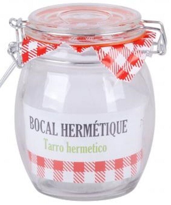 Clip Top Air Tight Storage Jars With Silicone Seal Barrel Shaped Wide Body