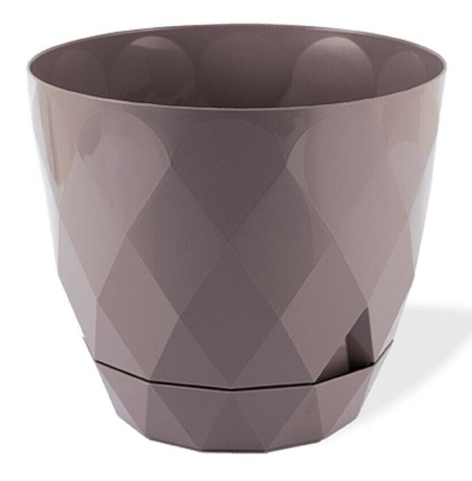 Purple Diamond Shape Modern Look Plant Pot Indoor / Outdoor 2.4 Litre Planter