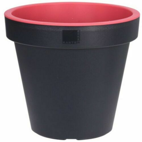 Bright Colour Round Planter 35cm Pink Barrel Planter Plant Pot Indoor & Outdoor