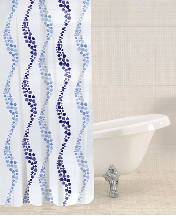 Sabichi Aqua Spots Shower Curtain 180 x 180cm Including Hooks