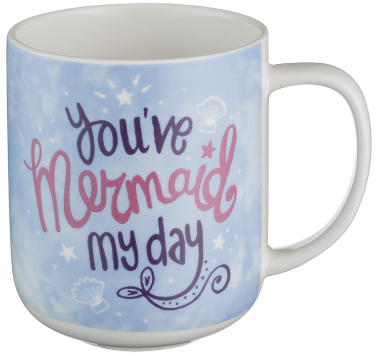 Price & Kens Set of 6 Fine China LARGE Mugs Coffee Tea Mugs 480ml Mermaid Mugs