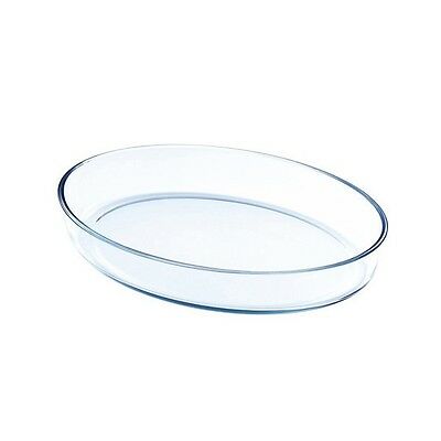 Kaiserhoff KH 20010017 Oval Borosilicate Glass Oven Serving Casserole Dish Pan