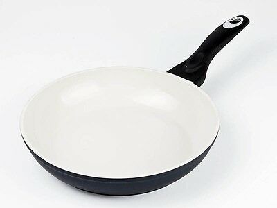 Bergner Ceramic 24cm Black Frying Pans Ceramic Aluminium Pan Ceracraft BG-6617