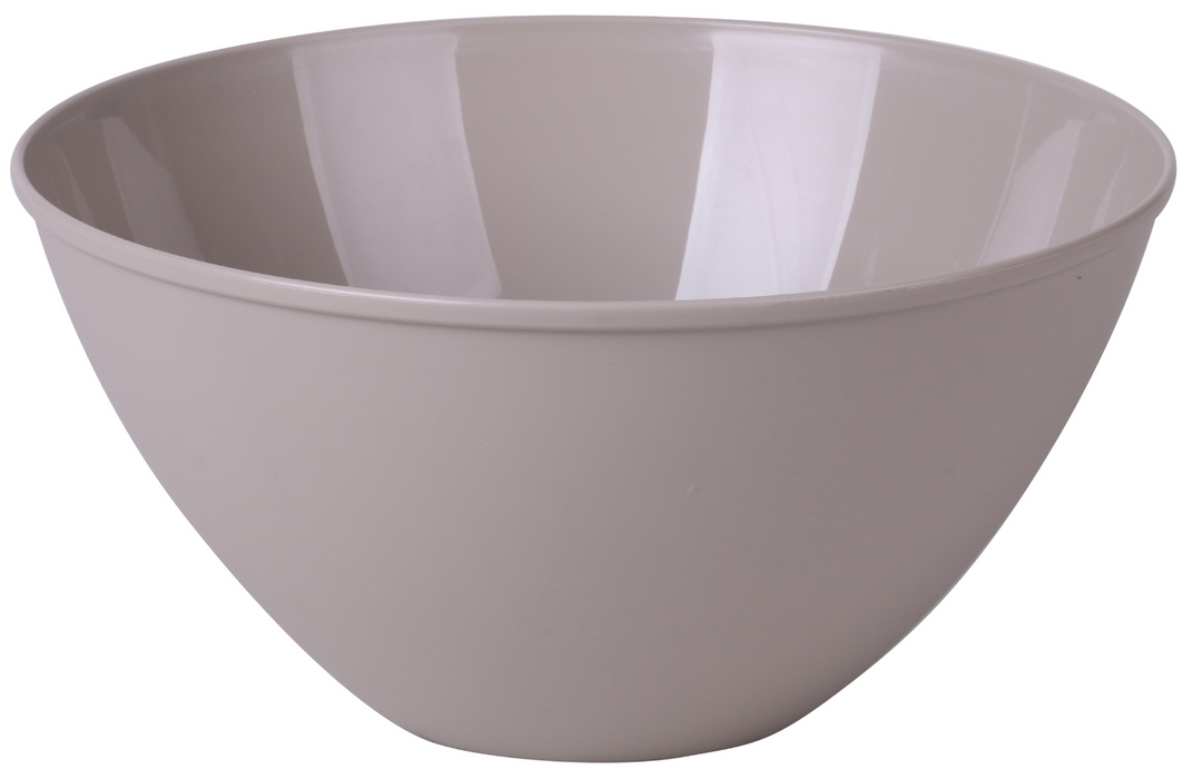 Large 4.5 Litre Plastic Mixing Bowls. In Red Colour Taupe Or Grey Bowls
