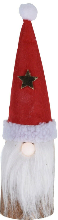 Koop 24cm LED Santa Gnome Ornament - Festive Gonk for Christmas Table Décor
