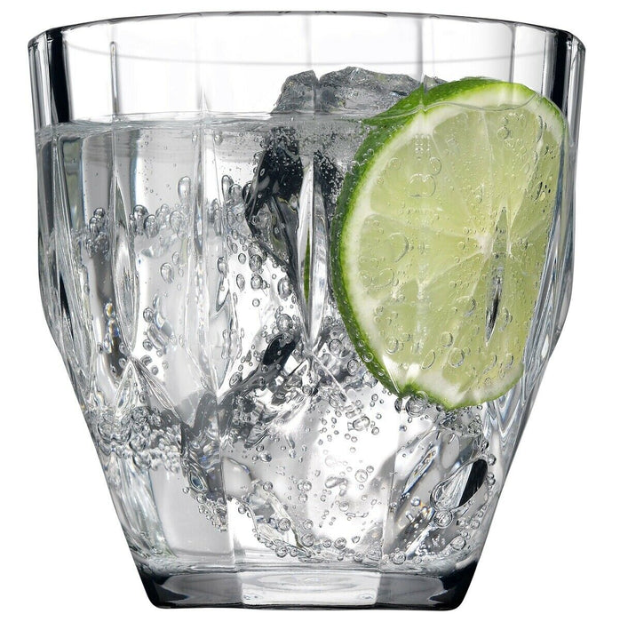 Whisky Tumblers Juice Tumblers Set Of 6 Vintage Diamond Cut 275 ml . Dishwasher