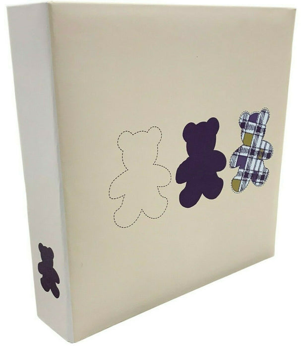 Baby Photo Album Peach Teddy Bear Photo Album 200 Slip In Photos 10 x 15cm