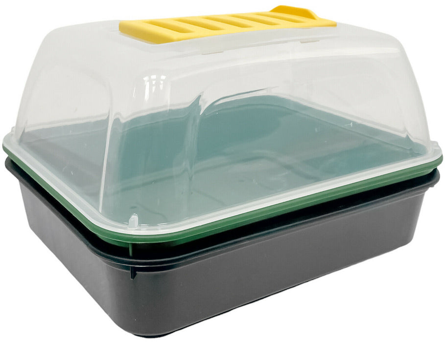 2x Small Plant Propagator Set Shatter Resistant Lid Seed Germination Plant Grow