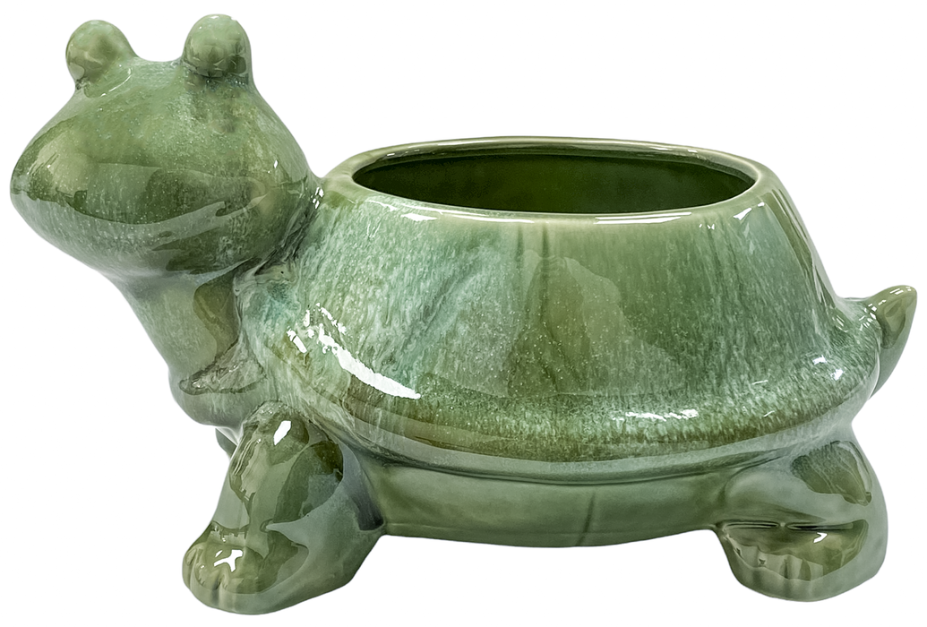 Tortoise Flower Pot Plant Pot Ceramic Animal Shape Planter Home Garden Ornament