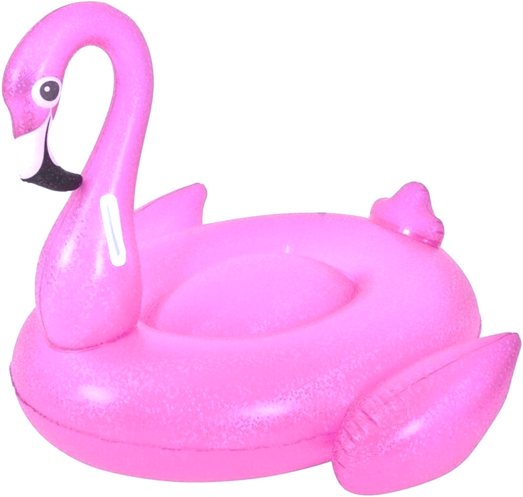 Pool Inflatable Flamingo Pink Mosaic Style Pool Float With Grab Handles Children