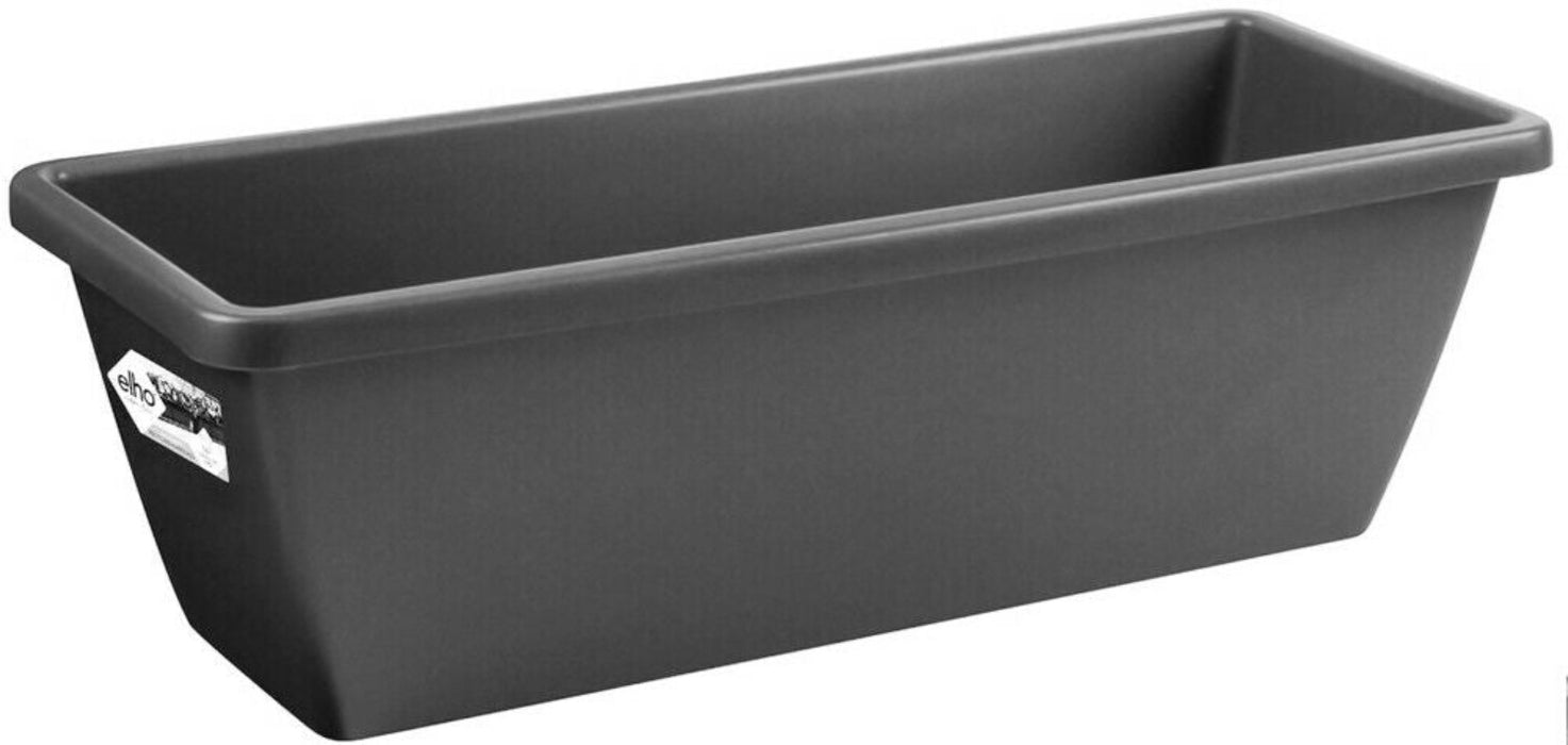 Elho 40cm Dark Grey Trough Planter Flower Pots Plant Pot