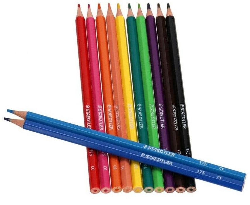 STAEDTLER 175 Coloured Pencil Hexagonal Colouring Pencils Pack of 24