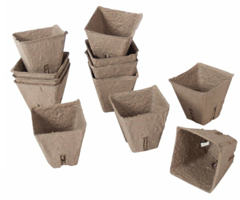 6cm 120-Pack Small Biodegradable Seedling Pots for Germination & Propagation