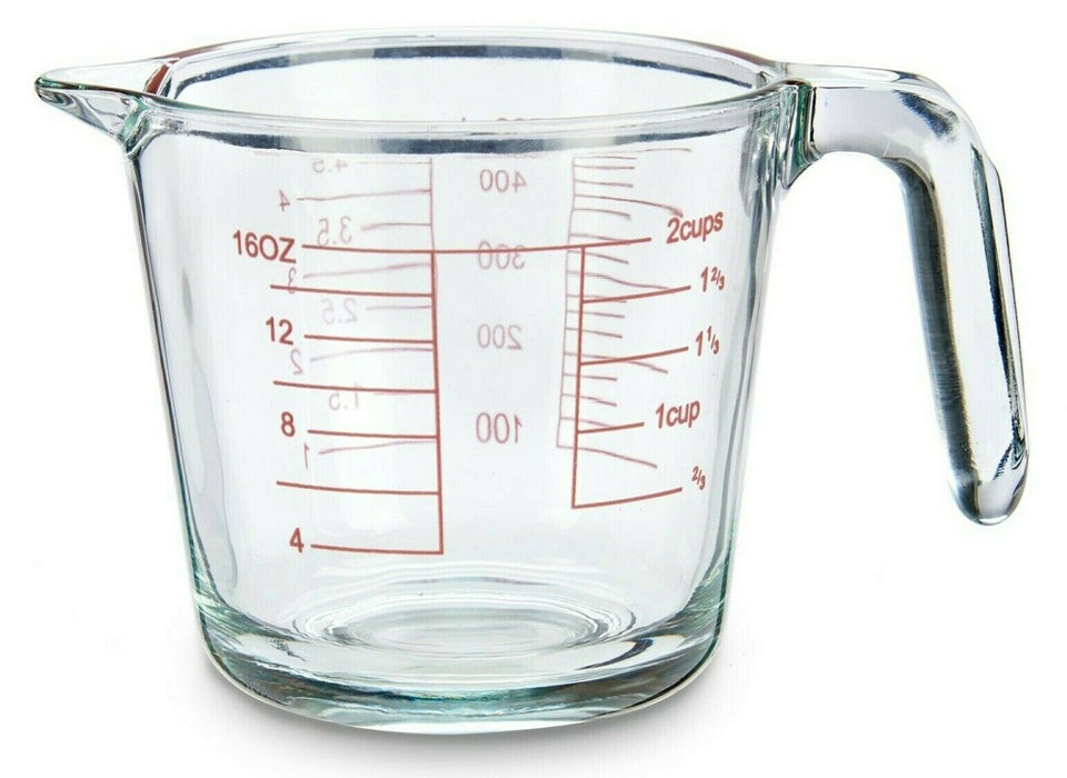 500ml Glass Measuring Jug Measuring Cups Kitchen Utensil With Handle and Spout
