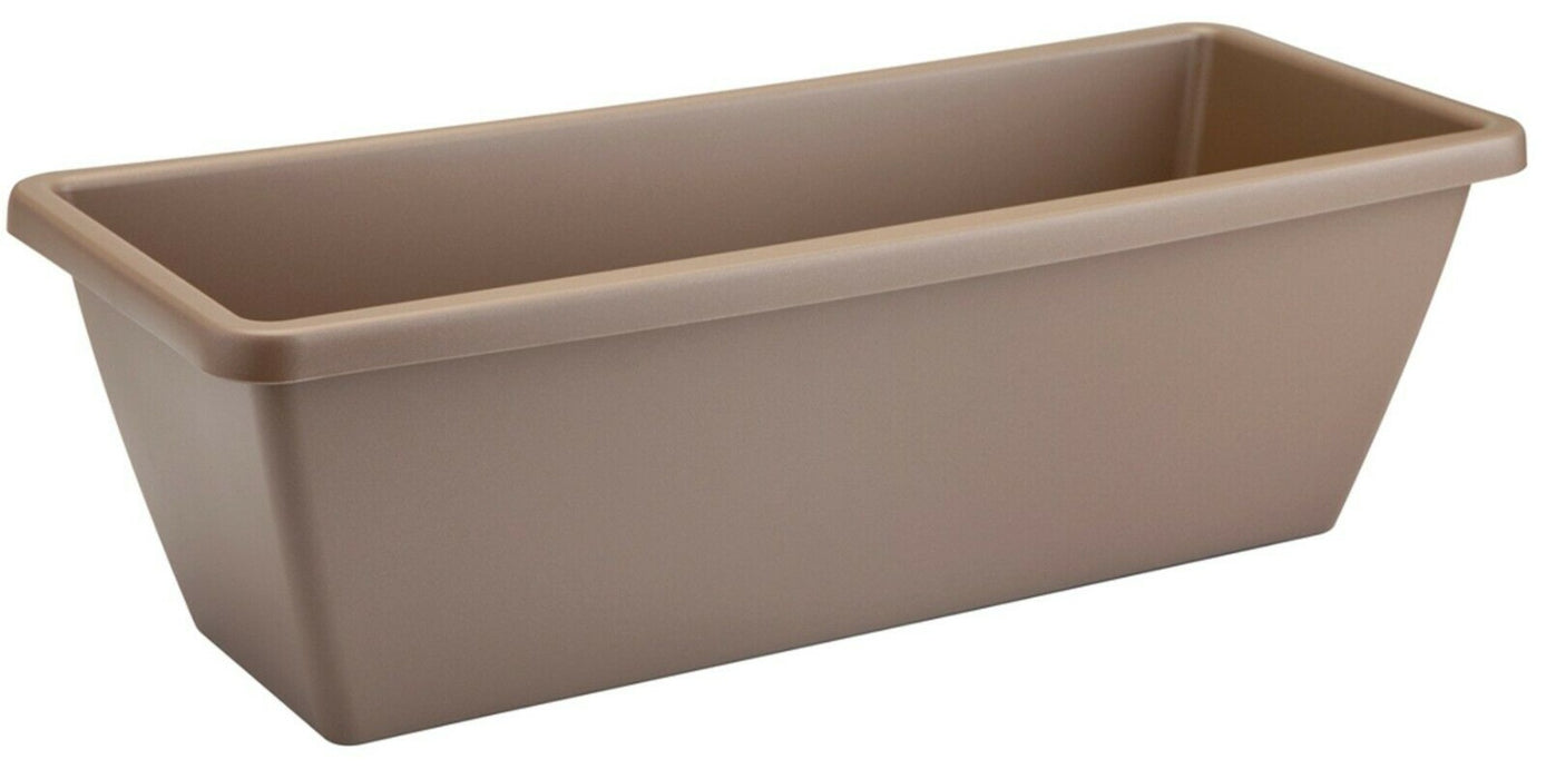 Elho 40cm Taupe Trough Planters Flower Pots Plant Pot