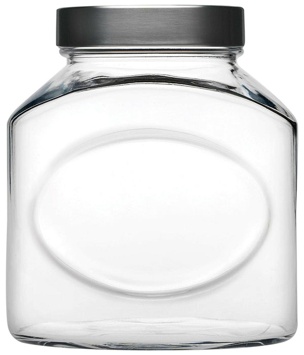 Set Of 2 Pasabache 1 Litre Candy Glass Storage Jar Large Air Tight Pasta Jar