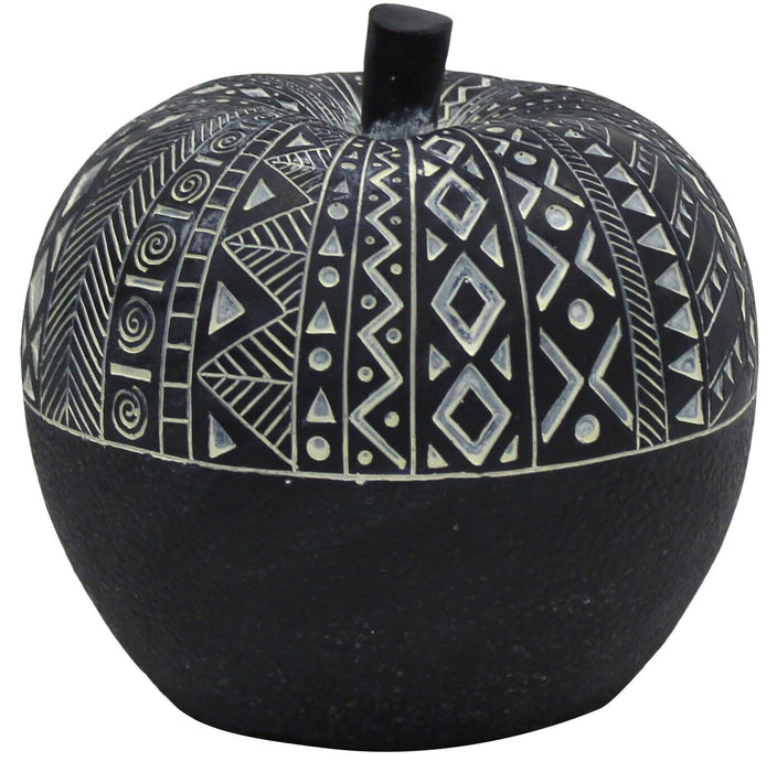 13cm Decorative Fruit Black & White Apple Large Apple Home Décor