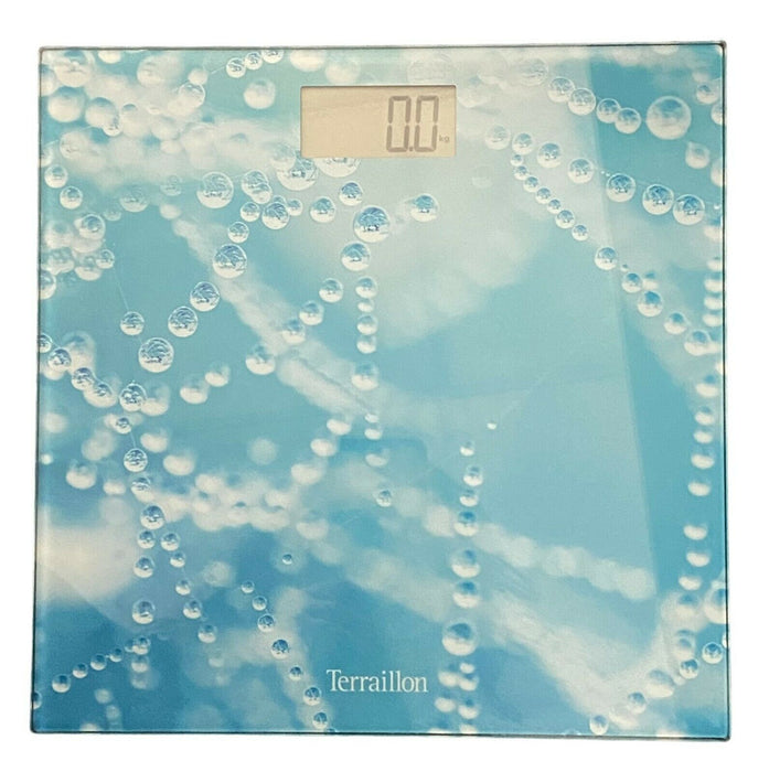 Terraillon Electronic Bathroom Scales Digital Slim Glass Water Design 160KG