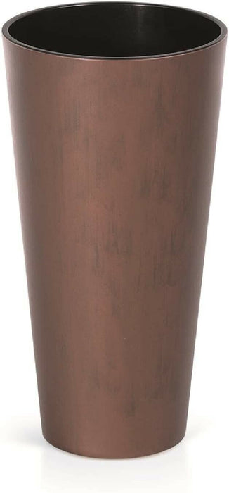 Large 57cm Tall Cylinder Planter, 30cm ⌀ Copper Plant Pot with 15L Insert