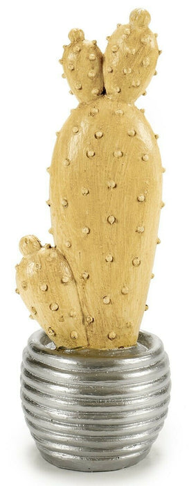 30cm Resin Cactus Ornament In Silver Pot 3D Design Home Mantel decoration