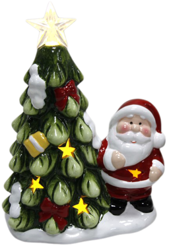 Light-Up Christmas Ornament LED Christmas Tree Mini Festive Winter Xmas Scene