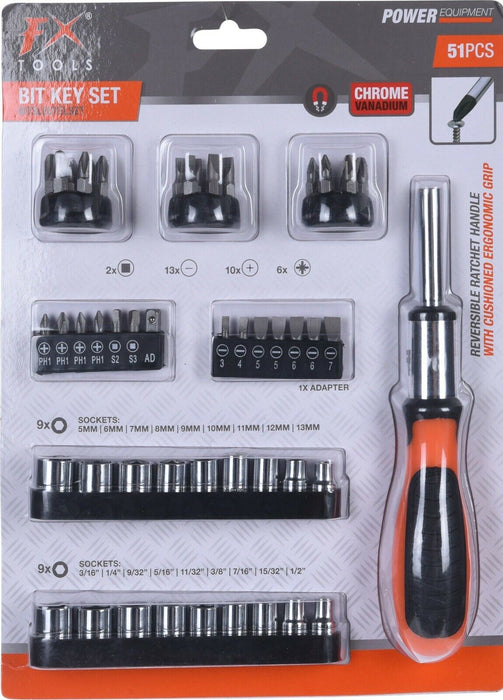 51 Piece Ratchet Tool Set Screw Driver Set Magnetic Screw Driver Kit