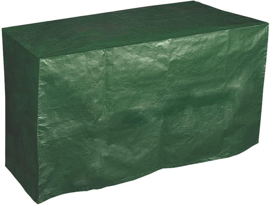 155cm Large Plastic Waterproof 3-Burner BBQ Cover, Green Outdoor Barbecue Cover